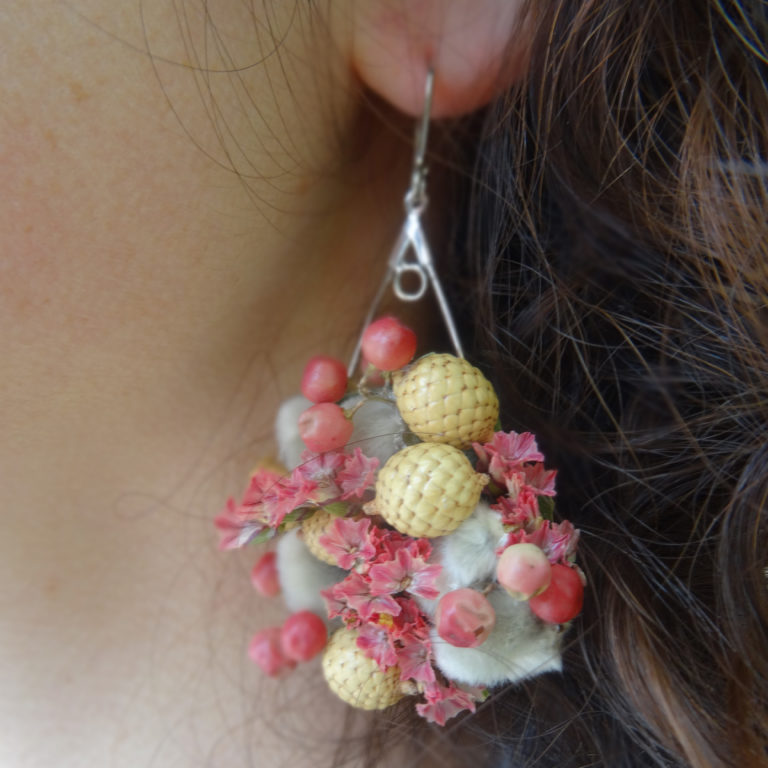 boucle oreille vegetale